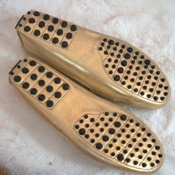 Massimo Matteo Firenze Penny Gold Driving Loafer - Picture 3 of 6